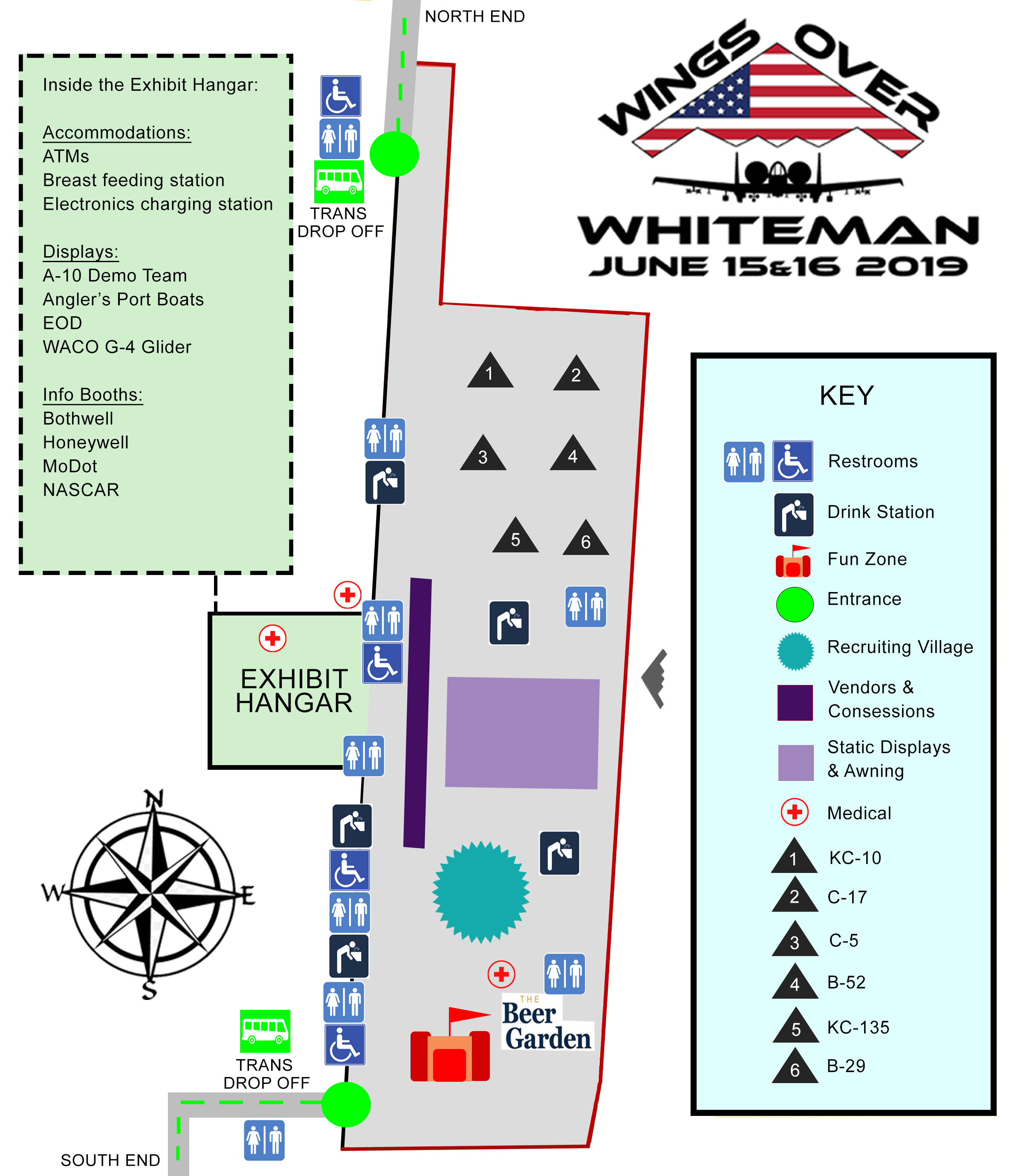 Wings Over Whiteman 2019 Event Map 